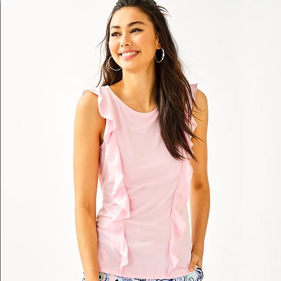 Lilly Pulitzer Austin top pink tropics - Picture 1 of 1